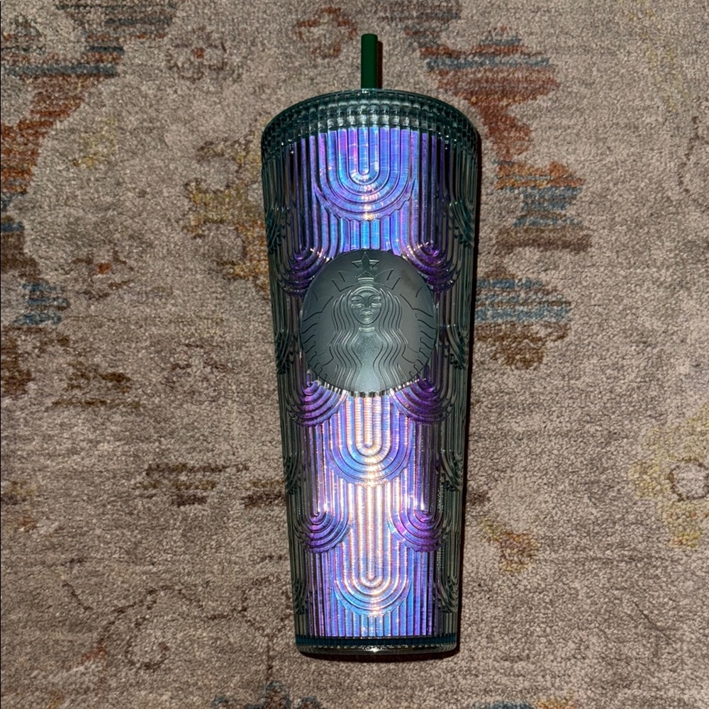 Starbucks Mermaid Holographic Textured Tumbler